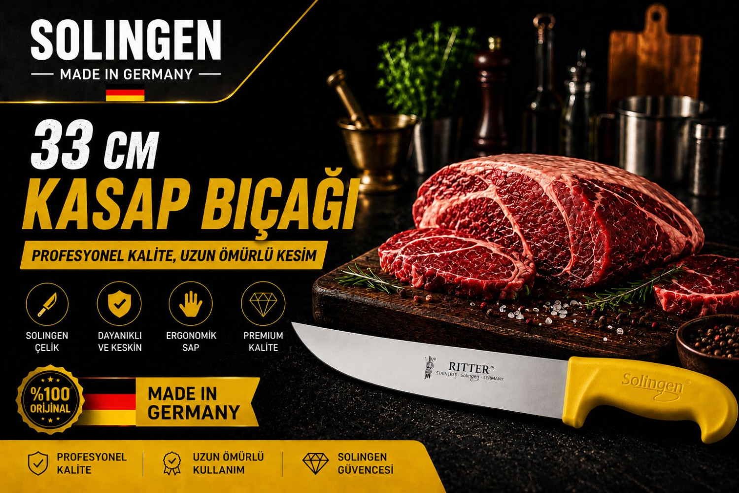 Rıtter Kasap Bıçağı 33 CM