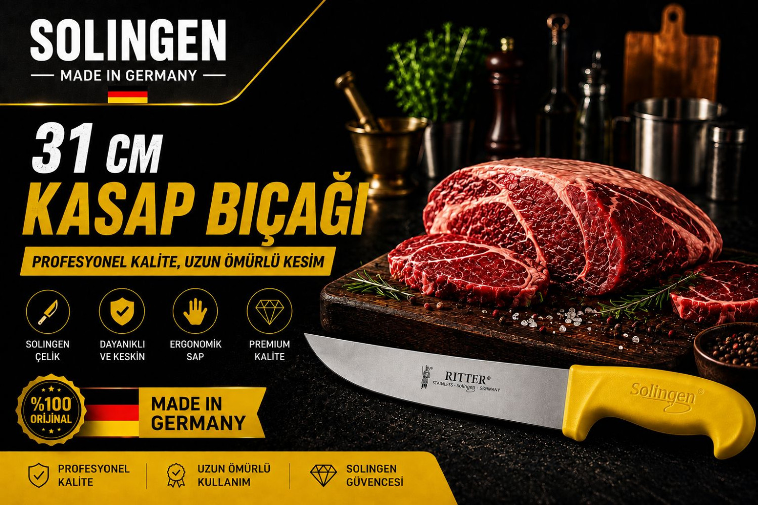 Rıtter Kasap Bıçağı 31 CM