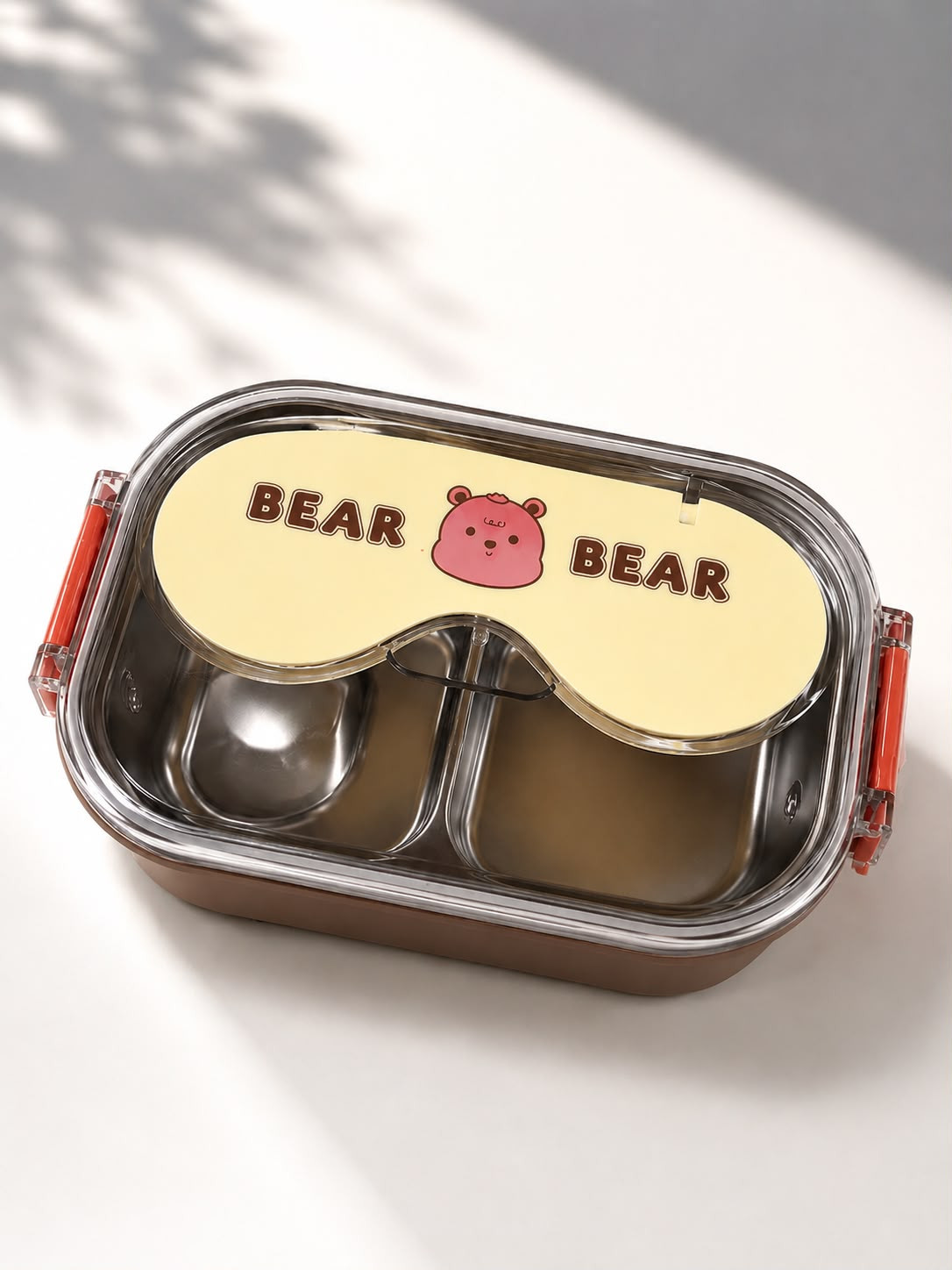 BEAR MODEL ÇELİK BESLENME KUTUSU 2 BÖLMELİ BR-665