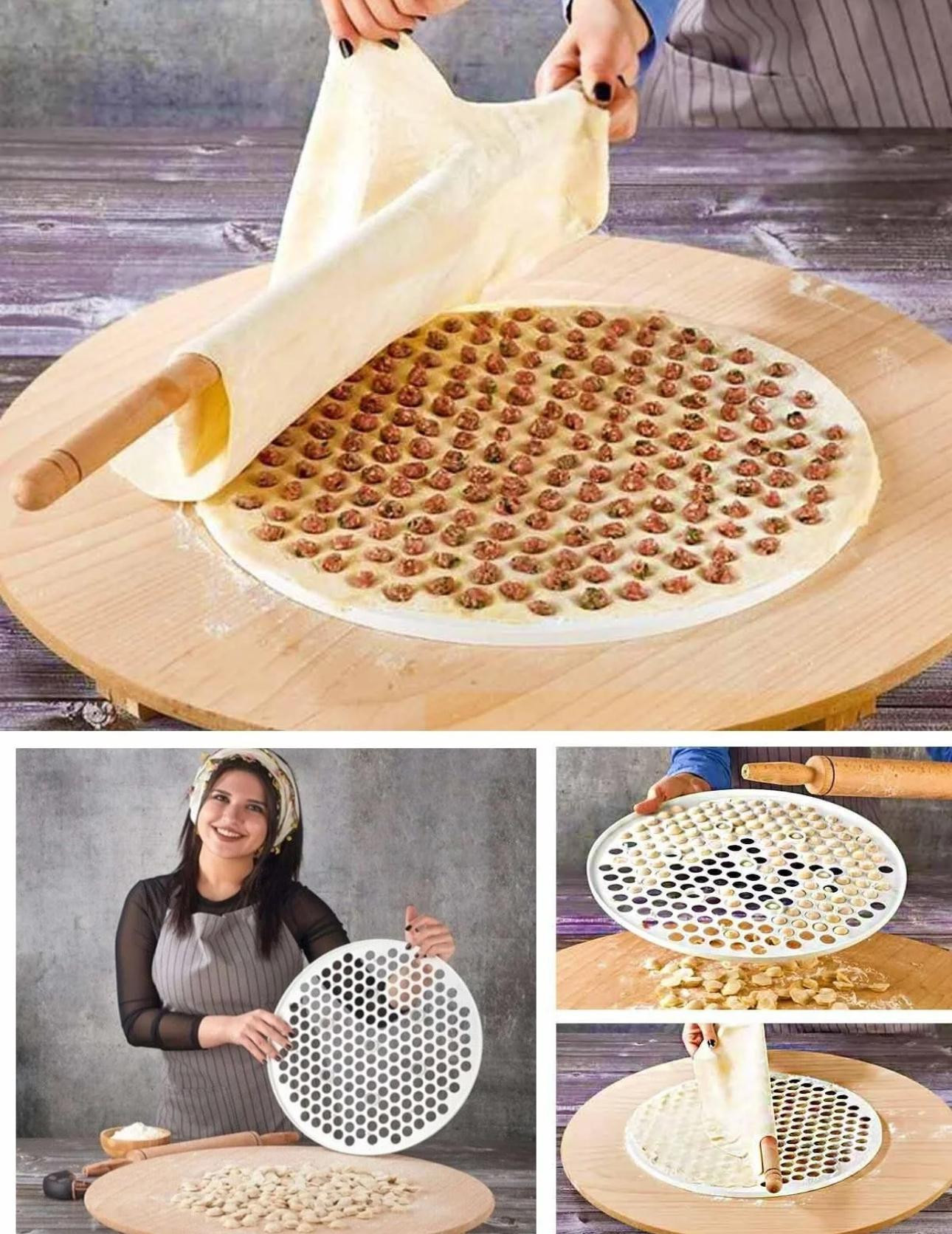 Pratik Yuvarlak Mantı Kalıbı 40 cm