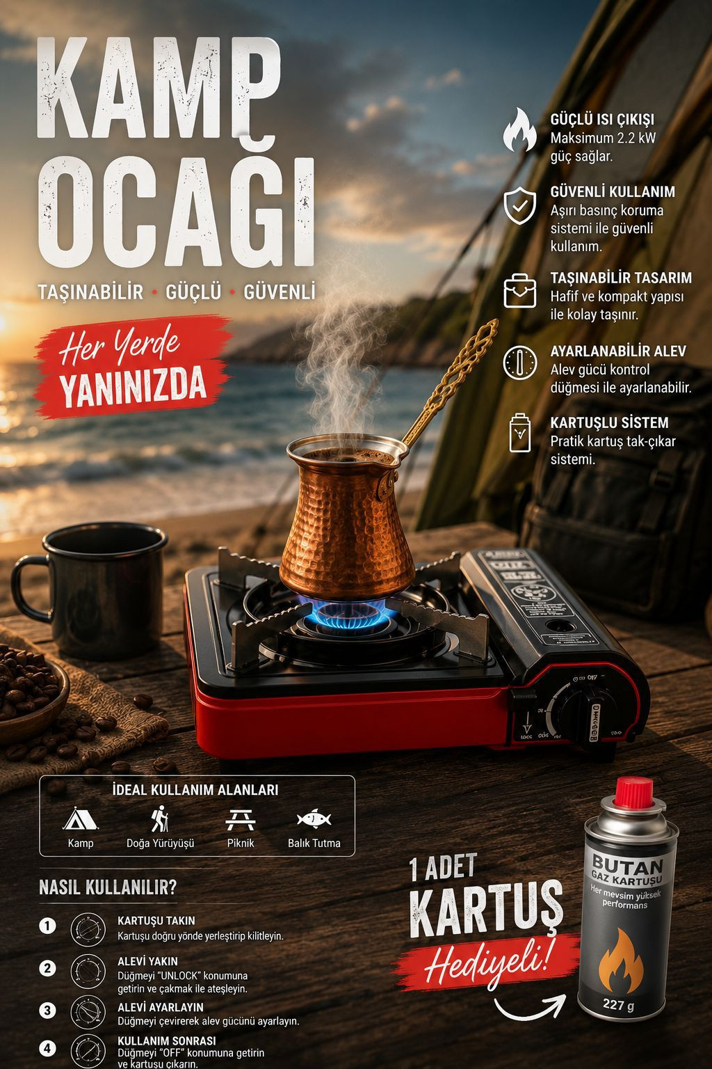 Portatif Kamp Ocağı