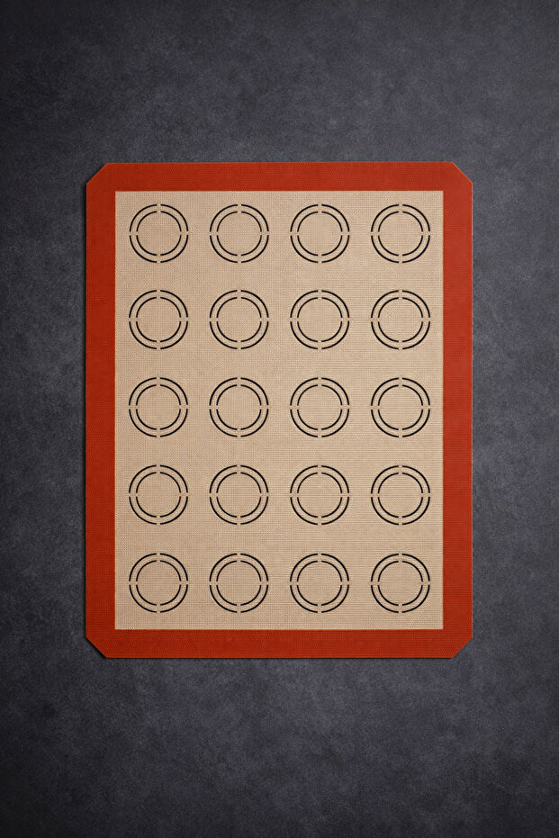 30x40 Yanmaz Yapışmaz Yıkanabilir Kendinden Yağlı Silikon Fırın Matı - Pişirme ve Yoğurma Silpatı